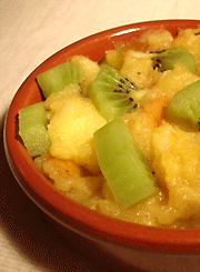 Chaud froid de compote de pomme