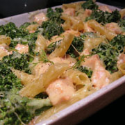 Gratin de brocolis et p�tes