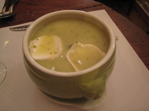 potage aux courgettes