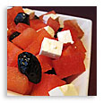 Salade d'été Pastèque et fêta : Régime Hypocalorique Salade d'été Pastèque et fêta : Régime Hypocalorique