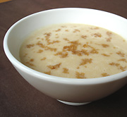 Velout� d'endive au pain d'�pice