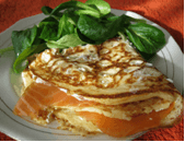 Crêpes au saumon Crêpes au saumon