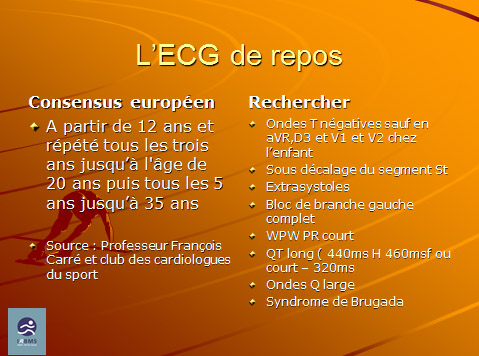 L'ECG de repos