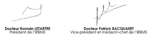 Les docteurs Romain Letartre et Patrick Bacquaert de l'IRBMS