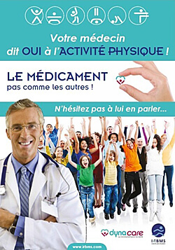 Sport sur ordonnance : Affiche de sensibilisation à la pratique de l'activité physique