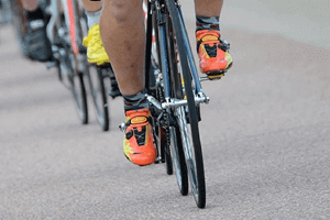 Le feu aux pieds chez le cycliste