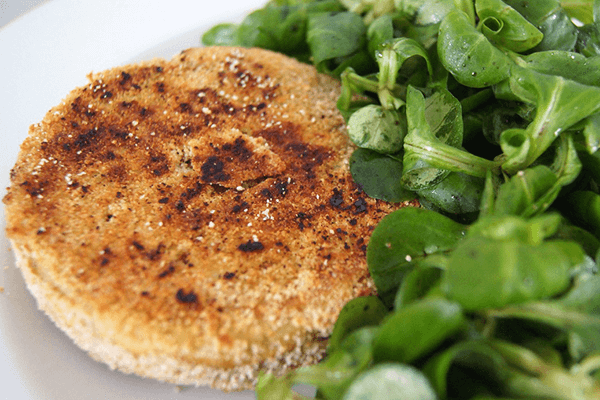 Pois cassés : galette à la poêle