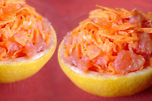 Recette sportive : salade de carottes au pamplemousse