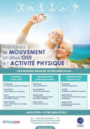 Affiche de sensibilisation Sport Santé "rejoignez le mouvement"