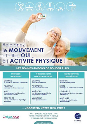 Affiche de sensibilisation Sport Santé : rejoignez le mouvement