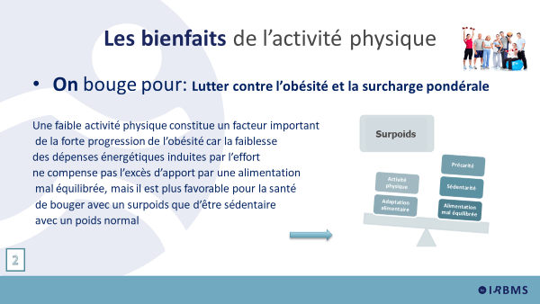 Les bienfaits de l'activité physique