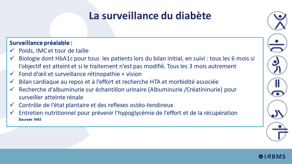 Le surveillance du diabète