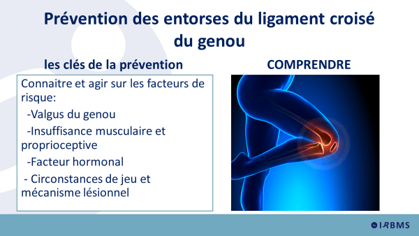 02 - LCA : prévention des entorses du ligament croisé du genou