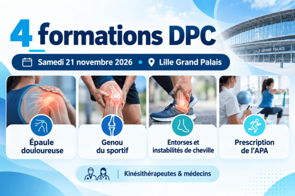 Formation DPC Lille 2026 – 4 sessions IRBMS pour kinésithérapeutes et médecins
